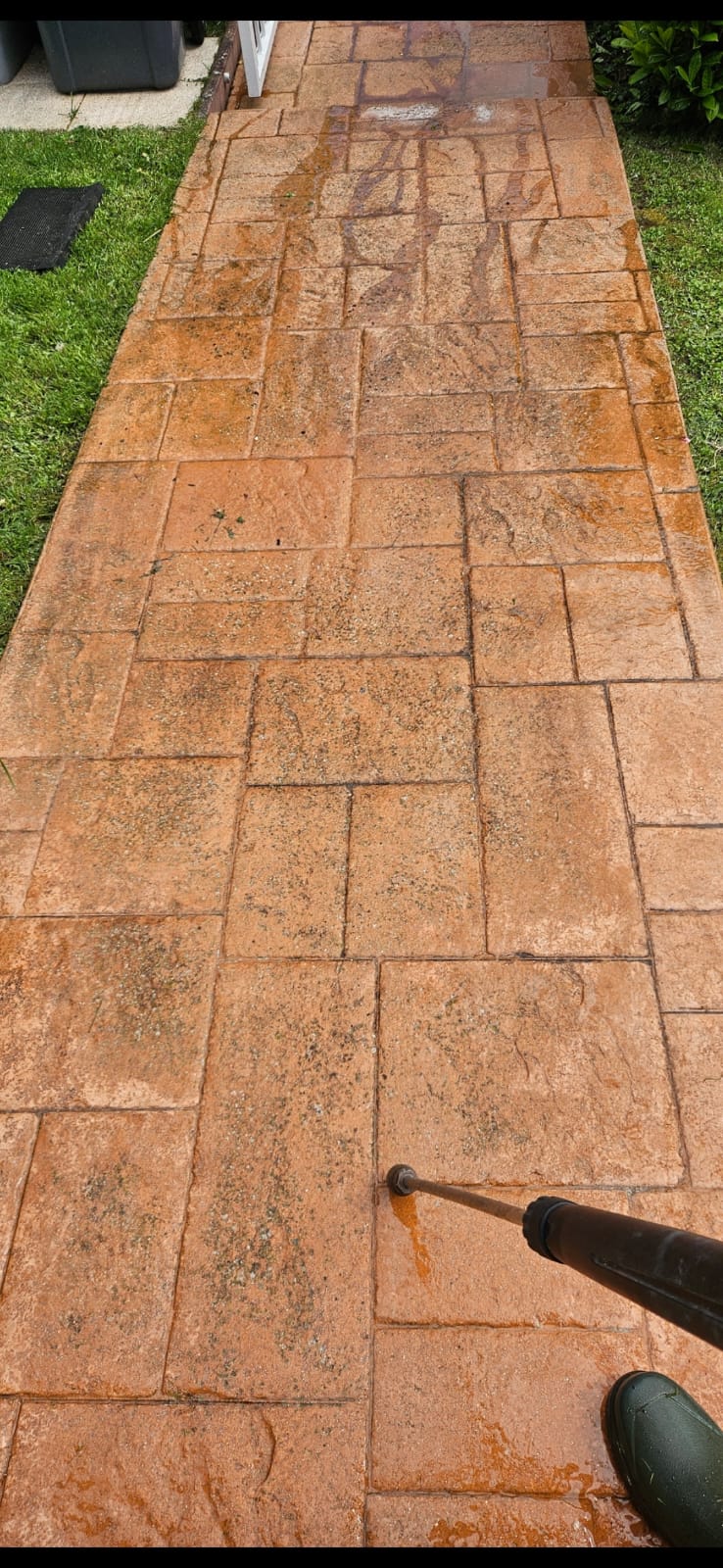 Nettoyage de terrasses extérieures - Avant